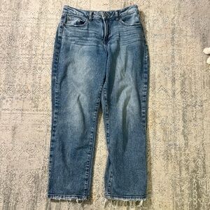 Rewash Women's Straight Leg Jeans in Medium Blue Wash